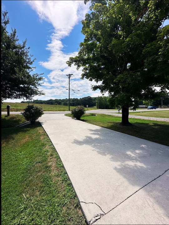 After — Driveway and concrete cleaning